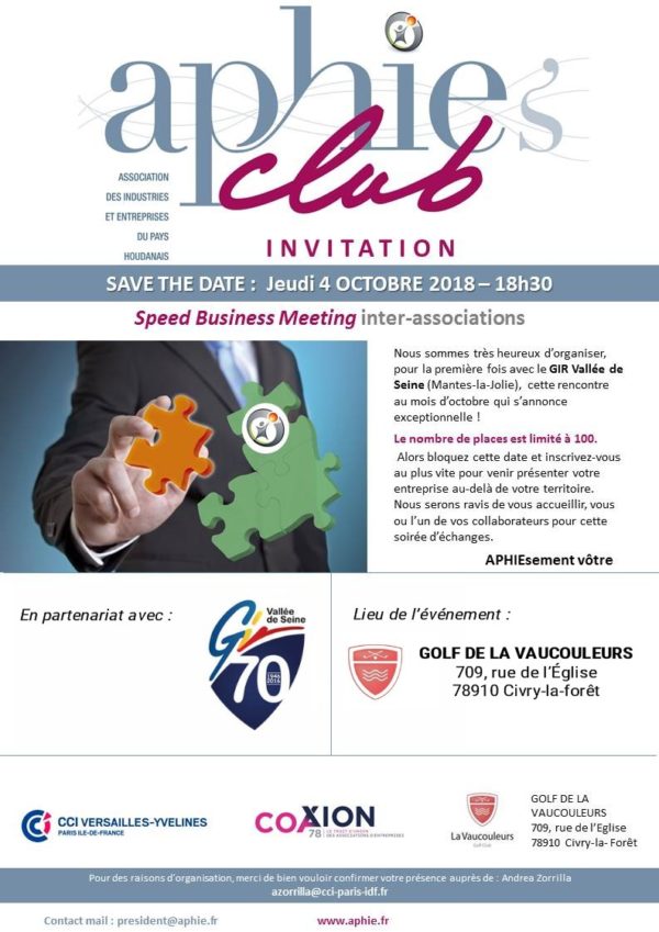 4 Octobre 2018 : Speed Business Meeting