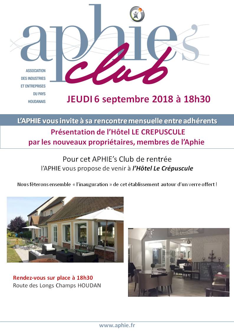 6 septembre 2018 : APHIE’s Club