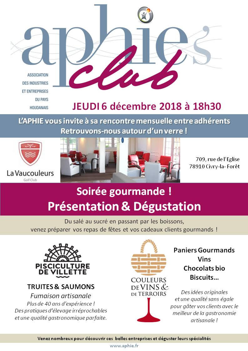 Jeudi 6 décembre 2018 : Aphie’s Club
