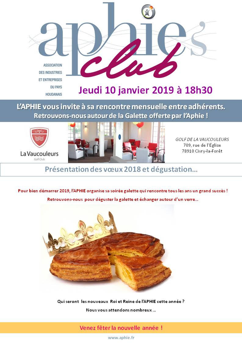 Jeudi 10 janvier 2019 : Aphie’s Club & Galette