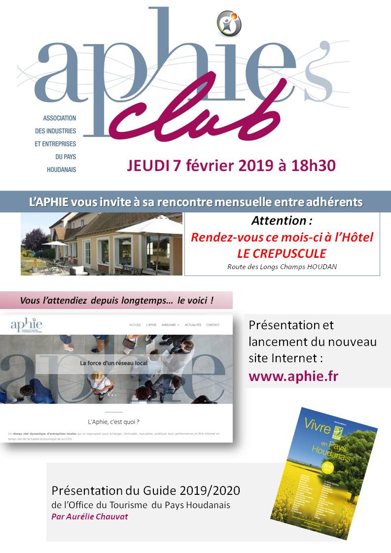 Jeudi 7 février 2019 : Aphie’s Club