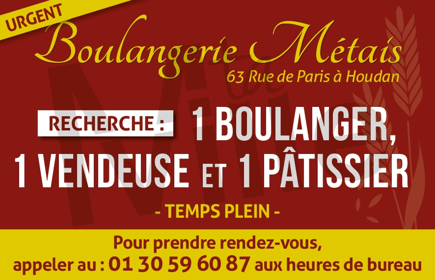 [Offre d’emploi] Boulangerie Métais