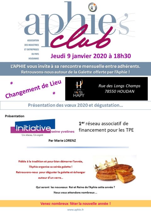 Jeudi 9 janvier 2020 : Présentation des vœux et dégustation…