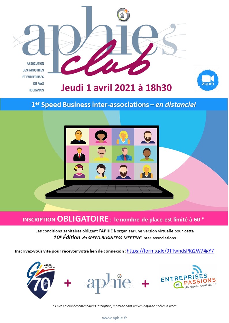 Jeudi 1er avril : Speed Business Inter-Associations