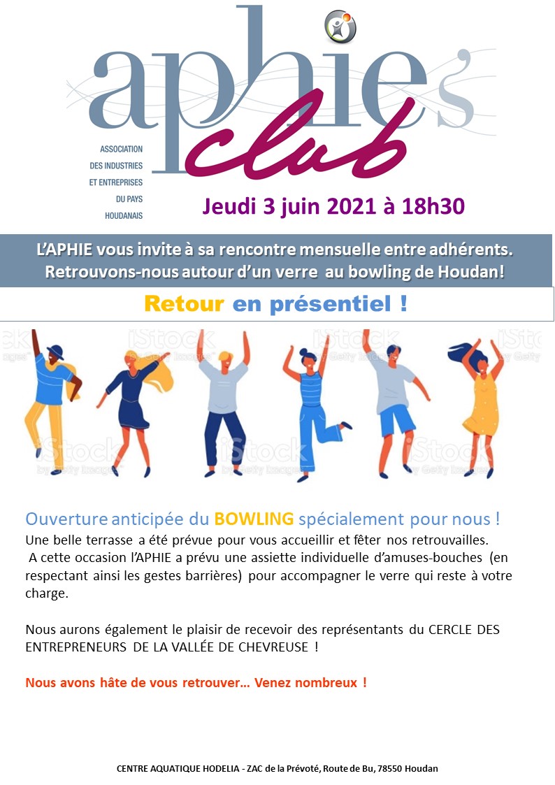 Jeudi 3 juin : Aphie’s Club au Bowling de Houdan