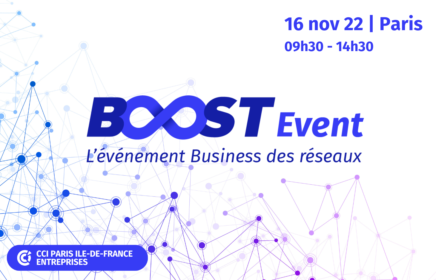 Invitation Officielle BOOST EVENT : mercredi 16 novembre 8h30