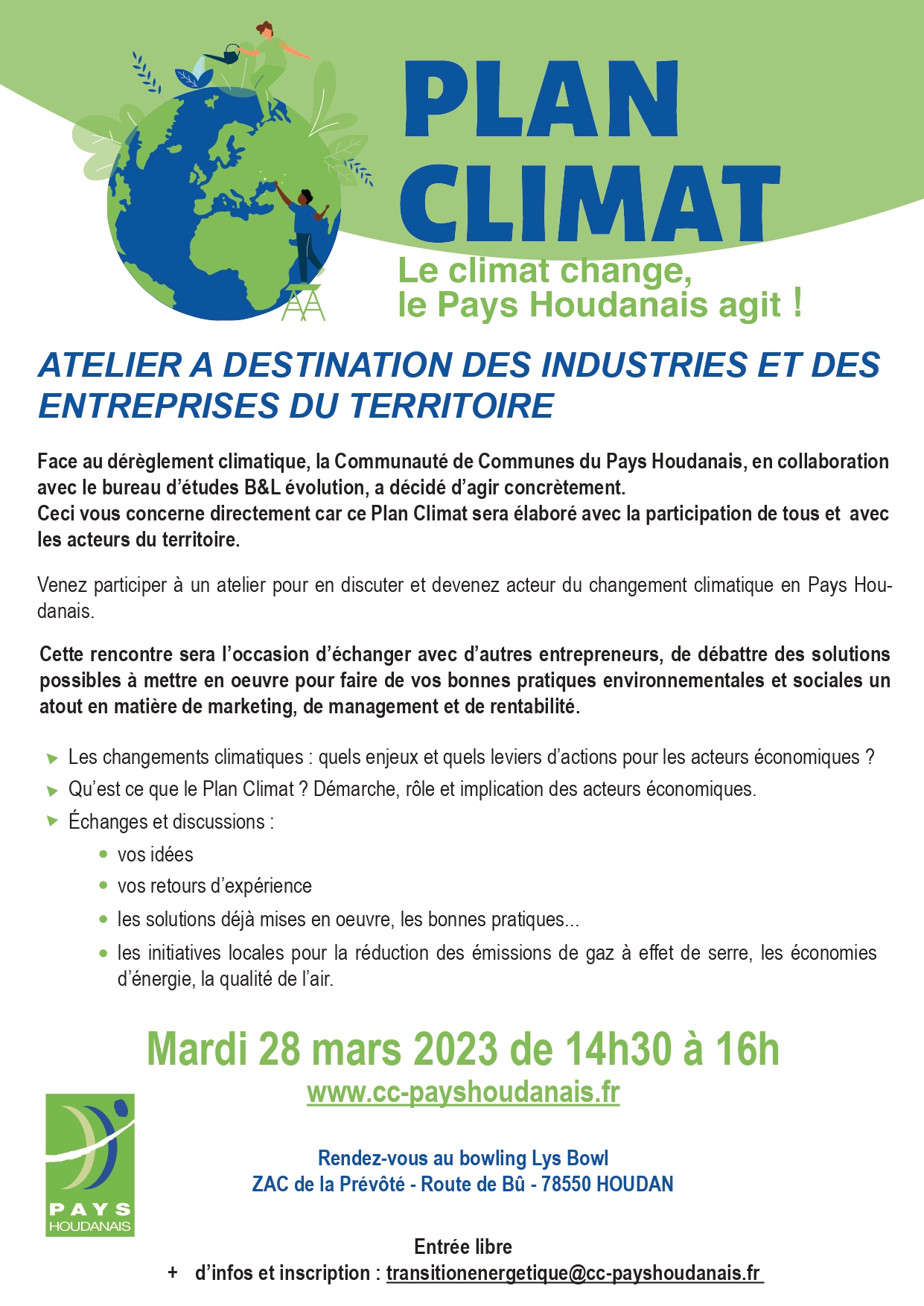 ATELIER Plan CLIMAT – Mardi 28 mars 2023