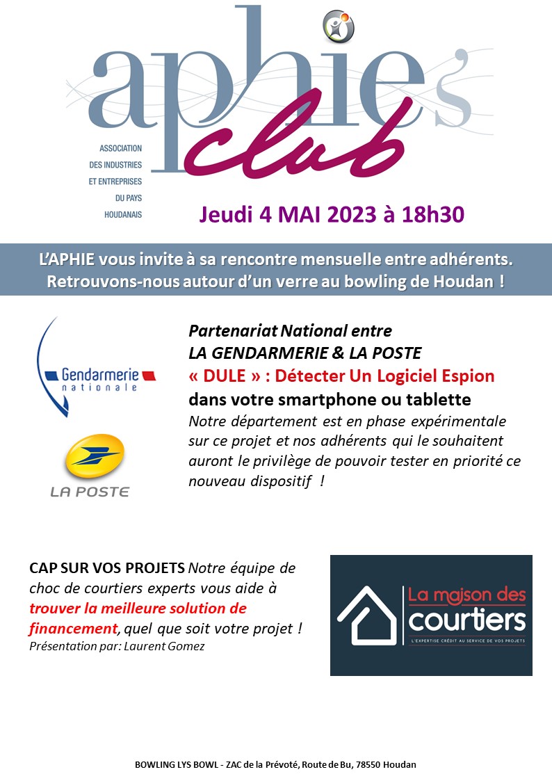 Jeudi 4 mai 2023 – APHIE’s Club au Bowling de Houdan