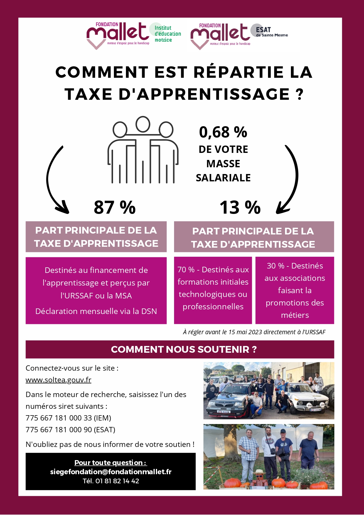 Taxe d’apprentissage – Soutenez les personnes en situation de handicap