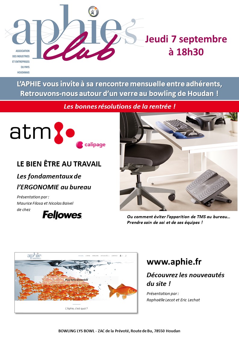 Jeudi 07 septembre 2023 – APHIE’s Club au Bowling de Houdan