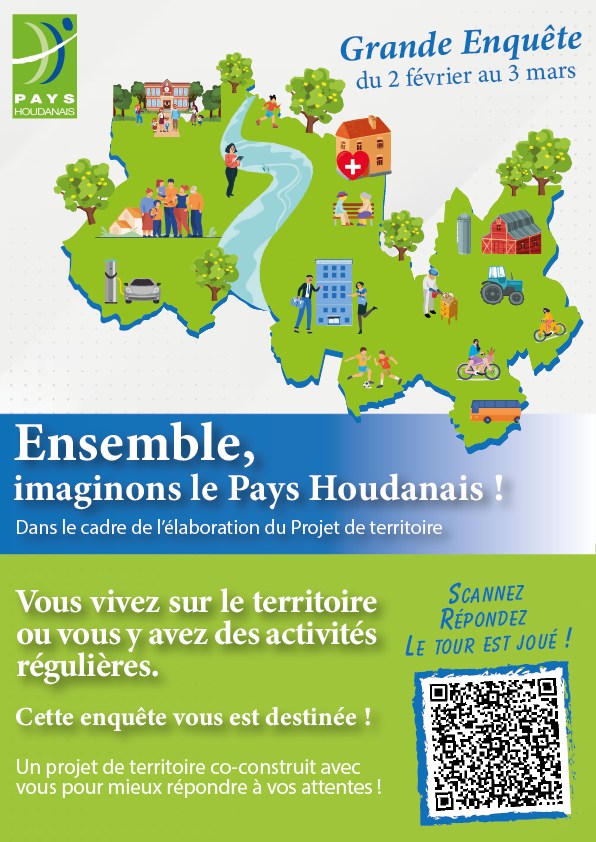 Ensemble, imaginons le Pays Houdanais – Grande Enquête du 2 février au 3 mars